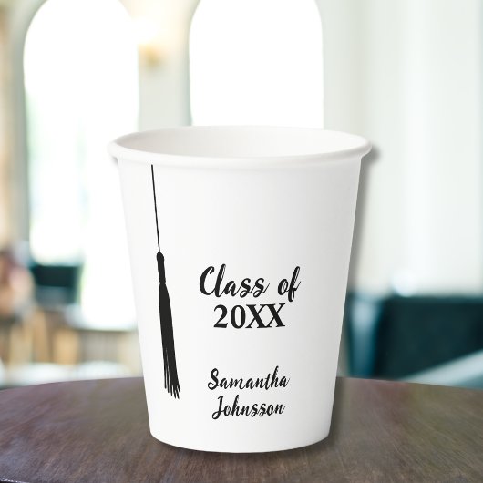 Chic 2024 Afstudeerder Tassel Gepersonaliseerd Afs Papieren Bekers