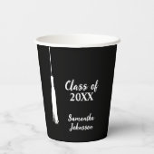 Chic 2024 Afstudeerder Tassel Gepersonaliseerd Afs Papieren Bekers (Achterkant)