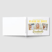 Chic 2025 Afstuderen 3 Fotocollage Goudfolie Gastenboek (Volledig)