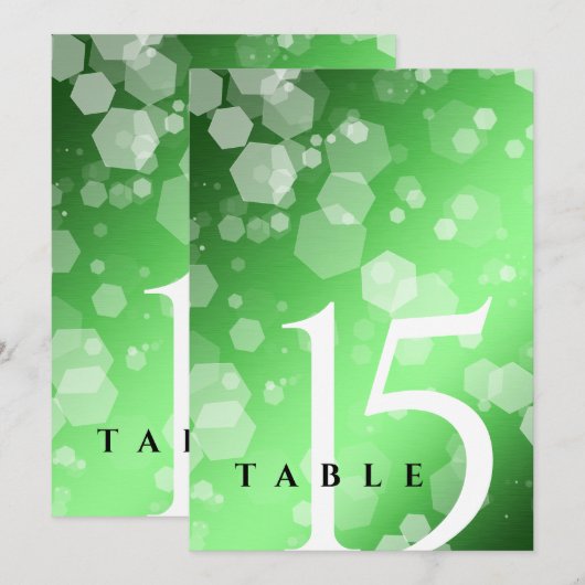 Chic 20th 38th 55th Emerald Wedding Jubileum Kaart (Voorkant / Achterkant)