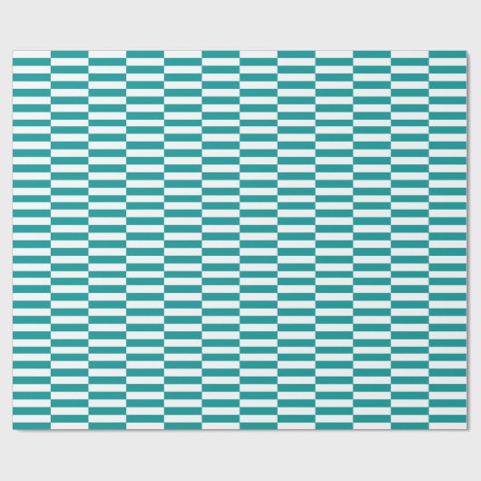 CHIC 248 TURQUOISE/WITTE STRIPEN WRAPPINGSPAPIER CADEAUPAPIER (Vlak)