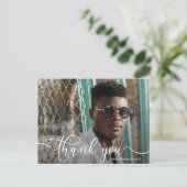 Chic 2 Foto Verjaardagskaart Bedankkaartje Briefkaart (Staand voorkant)