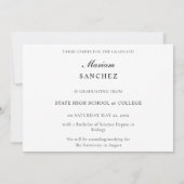 Chic 2 Multi Foto Afstuderen Aankondiging (Achterkant)