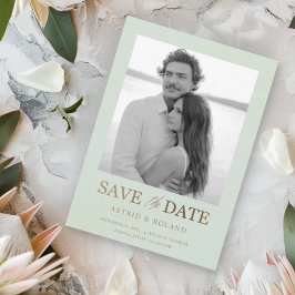 Chic 2 Photo Sage Groen & Goud Save the Date