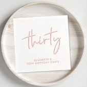 Chic 30ste verjaardag folie servetten