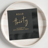 Chic 30ste verjaardag folie servetten