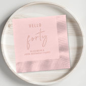 Chic 40ste verjaardag folie servetten