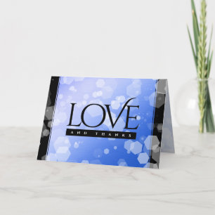 Chic 45th 51st 65th Sapphire Wedding Jubileum Bedankkaart