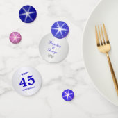 Chic 45th Sapphire Wedding Jubileum Confetti (Groep)