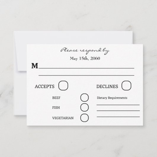 Chic 50 Birthday Rose Gold Glitter RSVP (Achterkant)