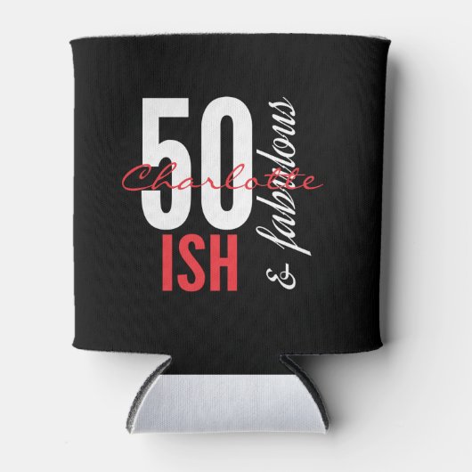 Chic 50-ish en Fabulous Birthday Blikjeskoeler (Voorkant)