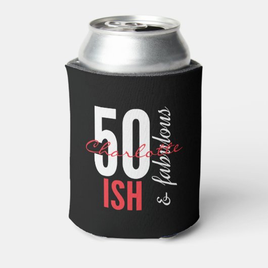 Chic 50-ish en Fabulous Birthday Blikjeskoeler (Blikje Achterkant)