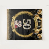 Chic 50e Verjaardag Tapestry Diamond Hoge Hakken Wandkleed (Voorkant (horizontaal))