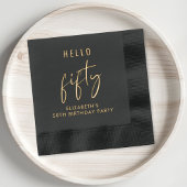 Chic 50ste verjaardag folie servetten