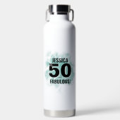 Chic 50ste verjaardag waterfles (Voorkant)
