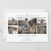 Chic 5 Custom Photos Minimalist Collage Wedding (Voorkant)