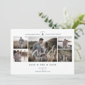 Chic 5 Custom Photos Minimalist Collage Wedding (Staand voorkant)