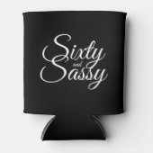 Chic 60 Sassy 60th Birthday Black Koelbox Blikjeskoeler (Voorkant)