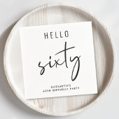 Chic 60ste verjaardag servet