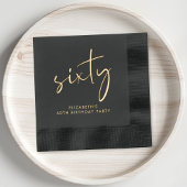 Chic 70ste verjaardag folie servetten