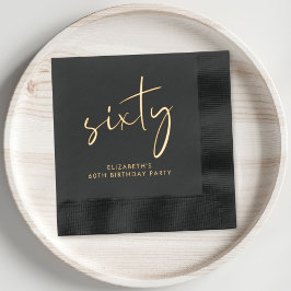 Chic 70ste verjaardag folie servetten