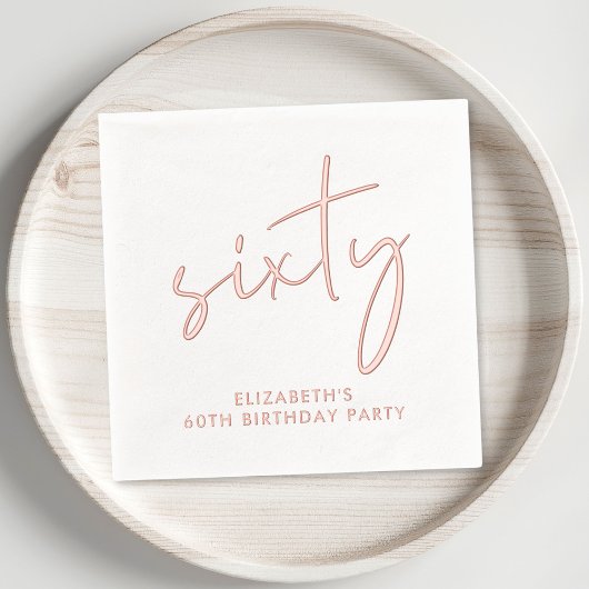 Chic 70ste verjaardag folie servetten