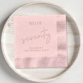 Chic 70ste verjaardag folie servetten