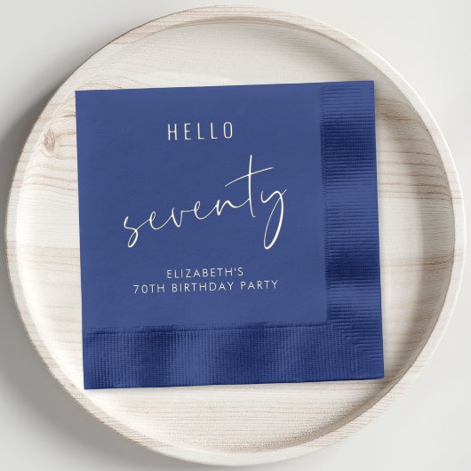 Chic 70ste verjaardag folie servetten