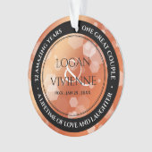 Chic 8th 32nd Bronze Wedding Jubileum Acryl Ornament (voorkant)