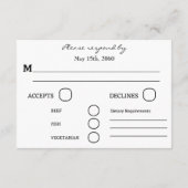 Chic 90 Verjaardag Paarse Glitter RSVP Kaartje (Achterkant)