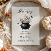 Chic 'a Baby is Brewing' Halloween Baby shower