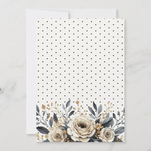 Chic 'a Baby is Brewing' Halloween Baby shower Kaart (Achterkant)