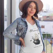 Chic 'a Baby is Brewing' Halloween Baby Shower  T-shirt
