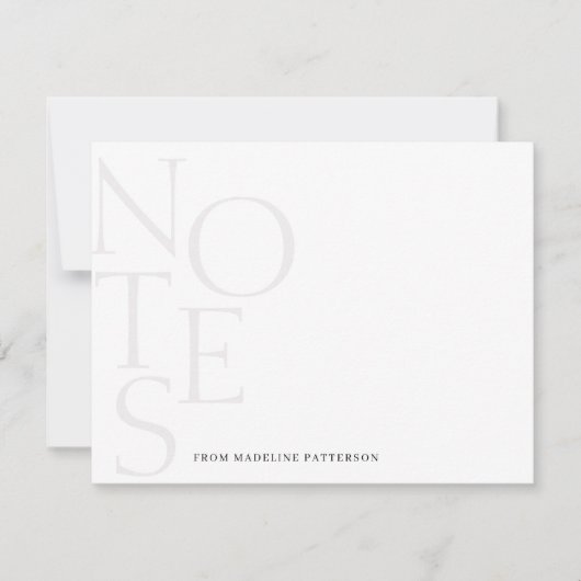 Chic A-notities van Simple Stationery Note Kaart Notitiekaartje (Voorkant)