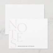 Chic A-notities van Simple Stationery Note Kaart Notitiekaartje (Voorkant / Achterkant)