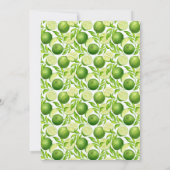 Chic A Tini Beetje Oudere Lime Martini 60e Verjaar Kaart (Achterkant)