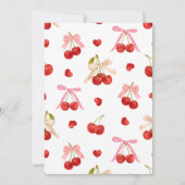 Chic A Tini Bit Older Cherry Martini 40th Birthday Save The Date (Achterkant)