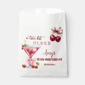 Chic A Tini Bit Older Cherry Martini 85th Birthday Bedankzakje (Voorkant)