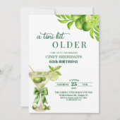 Chic A Tini Bit Older Lime Martini 64th Birthday Kaart (Voorkant)