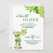 Chic A Tini Bit Ouder Lime Martini 71ste Verjaarda Kaart (Voorkant)