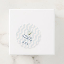 Chic a tini one boy baby shower bedankjes labels