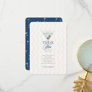 Chic a tini one boy baby shower bedankkaart