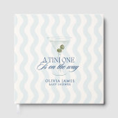 Chic a tini one boy baby shower gastenboek (Voorkant)
