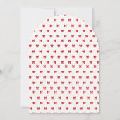 Chic a tini one girl baby shower kaart (Achterkant)