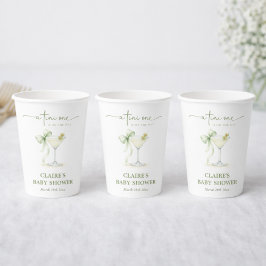 Chic A Tini One Is On The Way Baby Shower Papieren Bekers