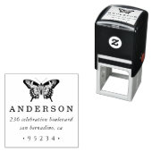 Chic Aangepast Gepersonaliseerd Vlinderretouradres Zelfinktende Stempel (In situ)