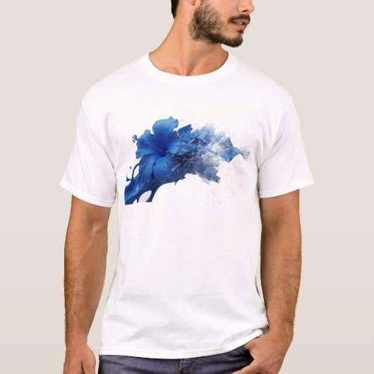 Chic ABSTRACT BLOEM Designer Grafisch T-shirt (Voorkant)