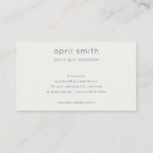 Chic Abstract Blush Waterverf Floral Appointment Visitekaartje (Achterkant)