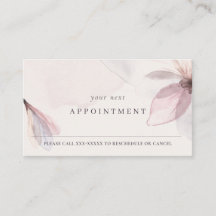 Chic Abstract Blush Waterverf Floral Appointment