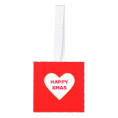 Chic abstract diamant & Kersthart Decoratie (Voorkant)